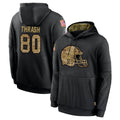 Tlead C.Browns #80 Jamari Thrash Player Black Salute to Service Pullover Hoodies Limited Stitched Jerseys