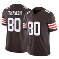 Tlead C.Browns #80 Jamari Thrash Player Brown Vapor F.U.S.E. Limited Home Game Stitched Jerseys