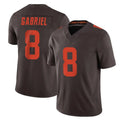 Tlead C.Browns #8 Dillon Gabriel Player Brown Limited Vapor F.U.S.E. Alternate Game Stitched Jerseys