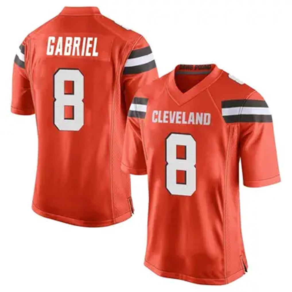 Tlead C.Browns #8 Dillon Gabriel Player Orange Game Stitched Jerseys