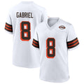 Tlead C.Browns #8 Dillon Gabriel Player White 1946 Collection Alternate Stitched Jerseys