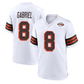 Tlead C.Browns #8 Dillon Gabriel Player White Alternate Home Game Stitched Jerseys