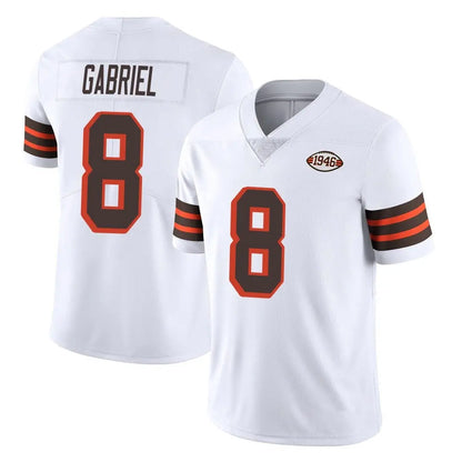 Tlead C.Browns #8 Dillon Gabriel Player White Limited  Vapor 1946 Collection Alternate Game Stitched Jerseys