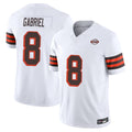 Tlead C.Browns #8 Dillon Gabriel Player White Limited Vapor F.U.S.E. Alternate Game Stitched Jerseys