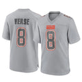Tlead C.Browns #8 Jared Verse Player Gray Atmosphere Fashion Game Stitched Jerseys