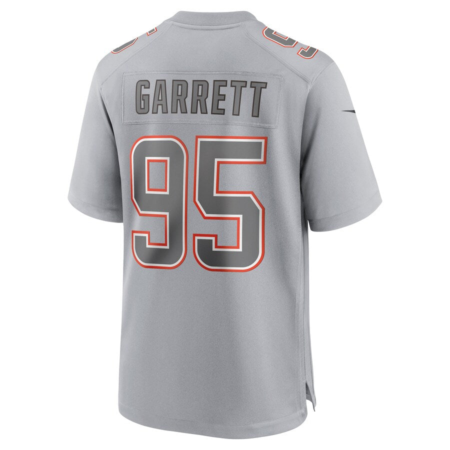 Tlead C.Browns #95 Myles Garrett Player Gray Fashion Game Stitched Jerseys