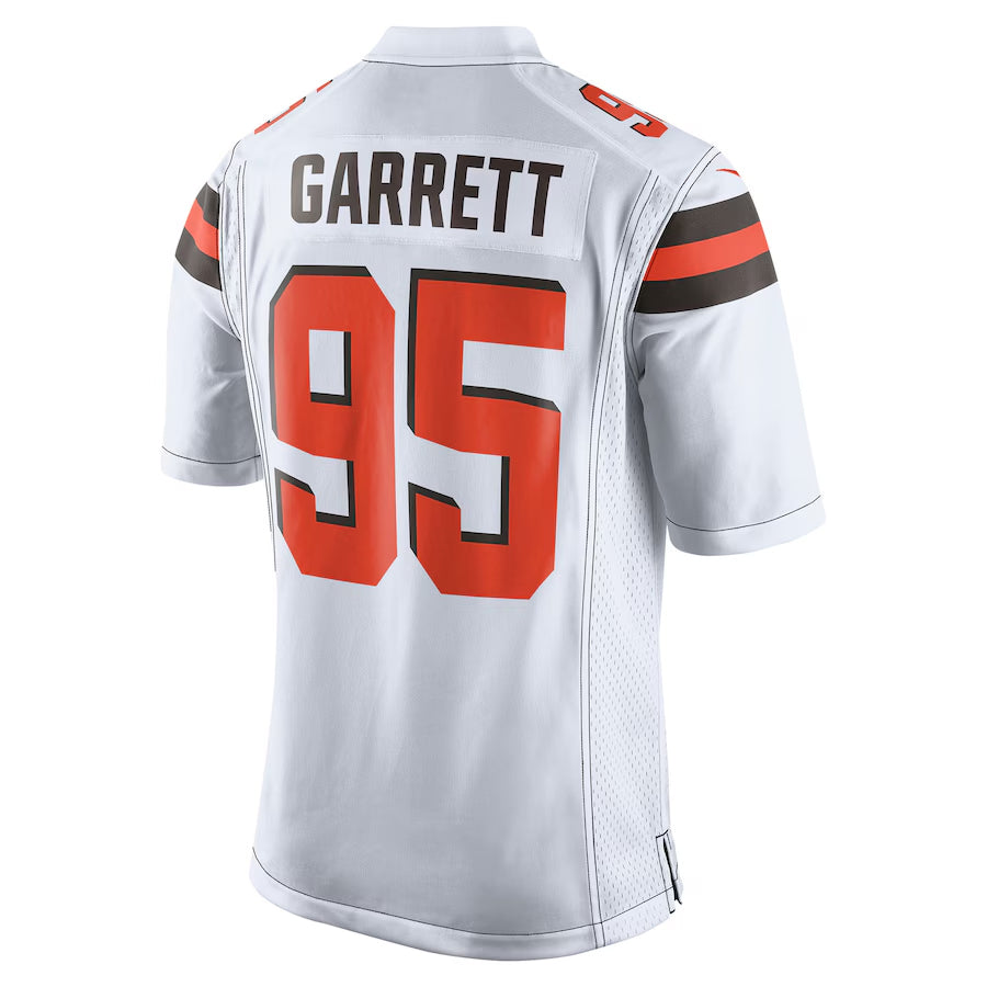 Tlead C.Browns #95 Myles Garrett Player White Game Stitched Jerseys