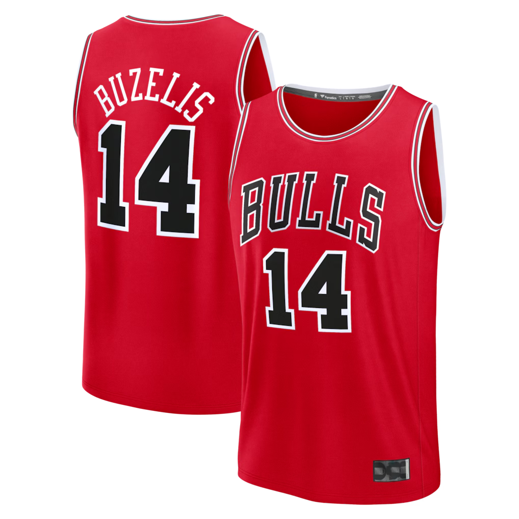 Tlead C.Bulls #14 Matas Buzelis Red Fast Break Replica Player Jerseys - Icon Edition