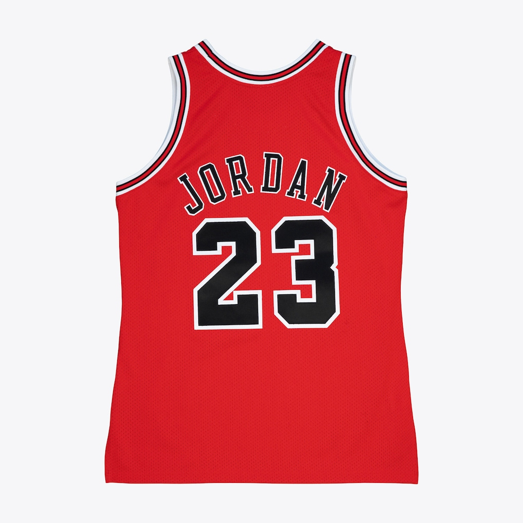 Tlead C.Bulls #23 Michael Jordan Mitchell & Ness Red 1997-98 Authentic Jerseys