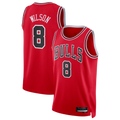Tlead C.Bulls #8 Caleb Wilson Red 2026 Draft Swingman Jerseys - Icon Edition