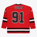 Tlead C.Bulls #91 Dennis Rodman Mitchell & Ness Red Big & Tall  Hockey Jerseys