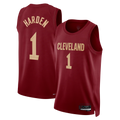 Tlead C.Cavaliers #1 James Harden Wine Swingman Jerseys - Icon Edition
