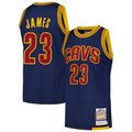 Tlead C.Cavaliers #23 LeBron James Mitchell & Ness Navy 201516 Hardwood Classics Authentic Jerseys