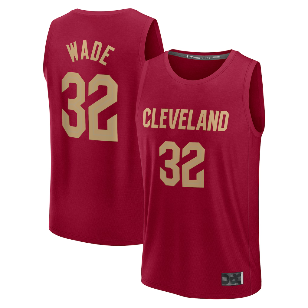Tlead C.Cavaliers #32 Dean Wade Wine Fast Break Player Jerseys - Icon Edition
