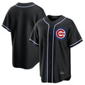 Tlead C.Cubs Black Home Game Blank Player Stitched Jerseys