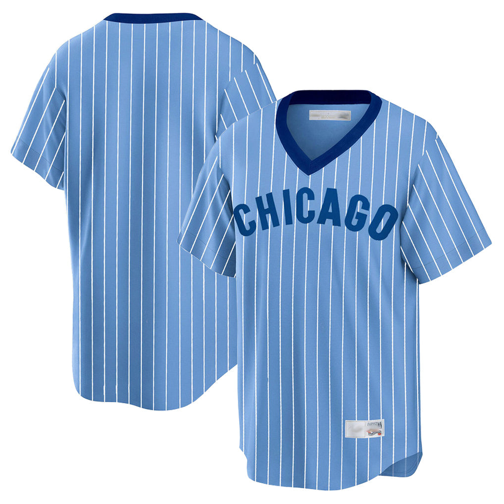 Tlead C.Cubs Blue T-shirt Cooperstown Collection Limited Blank Player Stitched Jerseys