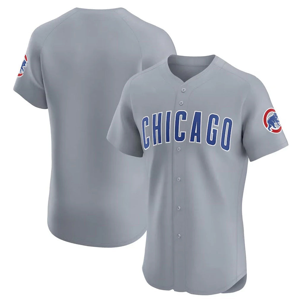 Tlead C.Cubs Gray Road Limited Elite Home Game Blank Player Stitched Jerseys