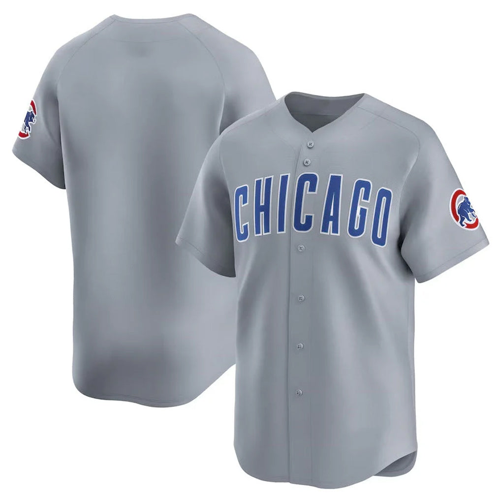 Tlead C.Cubs Gray Road Limited Home Game Blank Player Stitched Jerseys