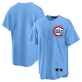 Tlead C.Cubs Light Blue Home Game Blank Player Stitched Jerseys