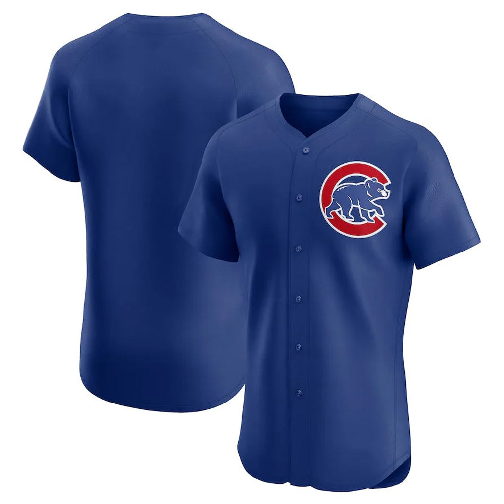 Tlead C.Cubs Royal Limited Elite Home Game Blank Player Stitched Jerseys