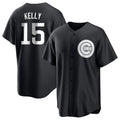 Tlead C.Cubs #15 Carson Kelly Player Black Game Stitched Jerseys