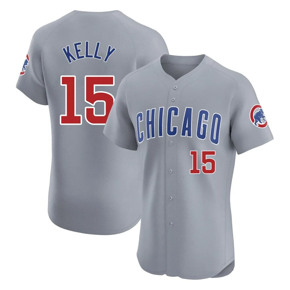 Tlead C.Cubs #15 Carson Kelly Player Gray Road Limited Elite Home Stitched Jerseys