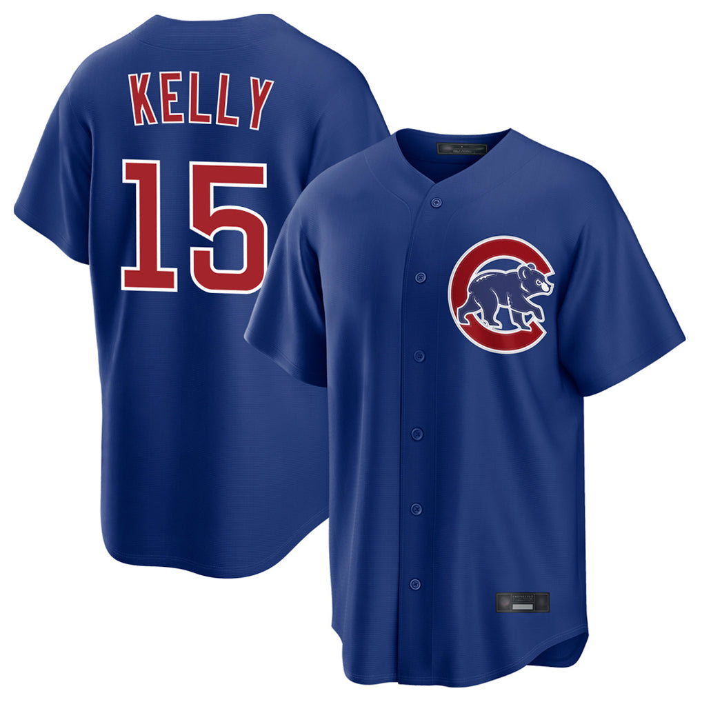 Tlead C.Cubs #15 Carson Kelly Player Royal Limited Home Stitched Jerseys