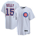 Tlead C.Cubs #15 Carson Kelly Player White Limited Home Game Stitched Jerseys