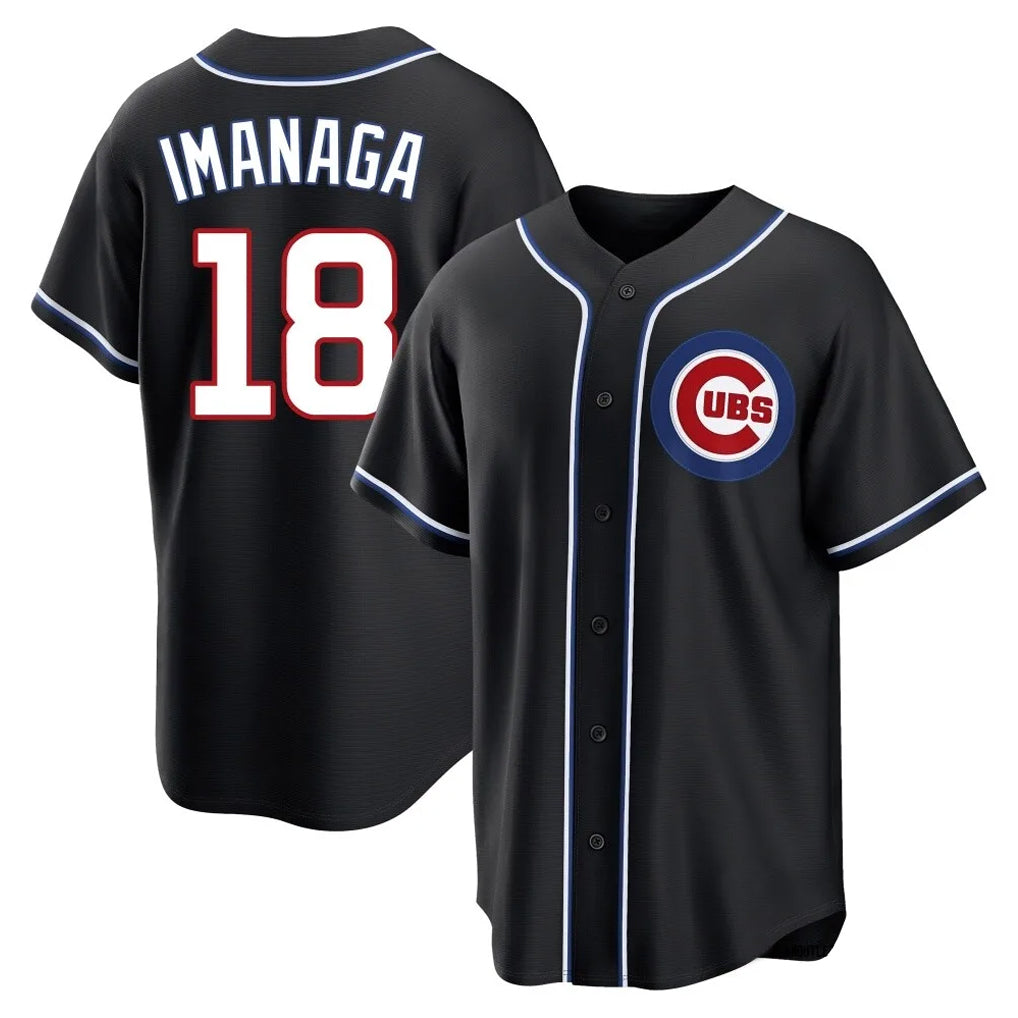 Tlead C.Cubs #18 Shota Imanaga Player Black Fashion Out Game Stitched Jerseys