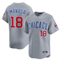 Tlead C.Cubs #18 Shota Imanaga Player Gray Road Limited Home Stitched Jerseys