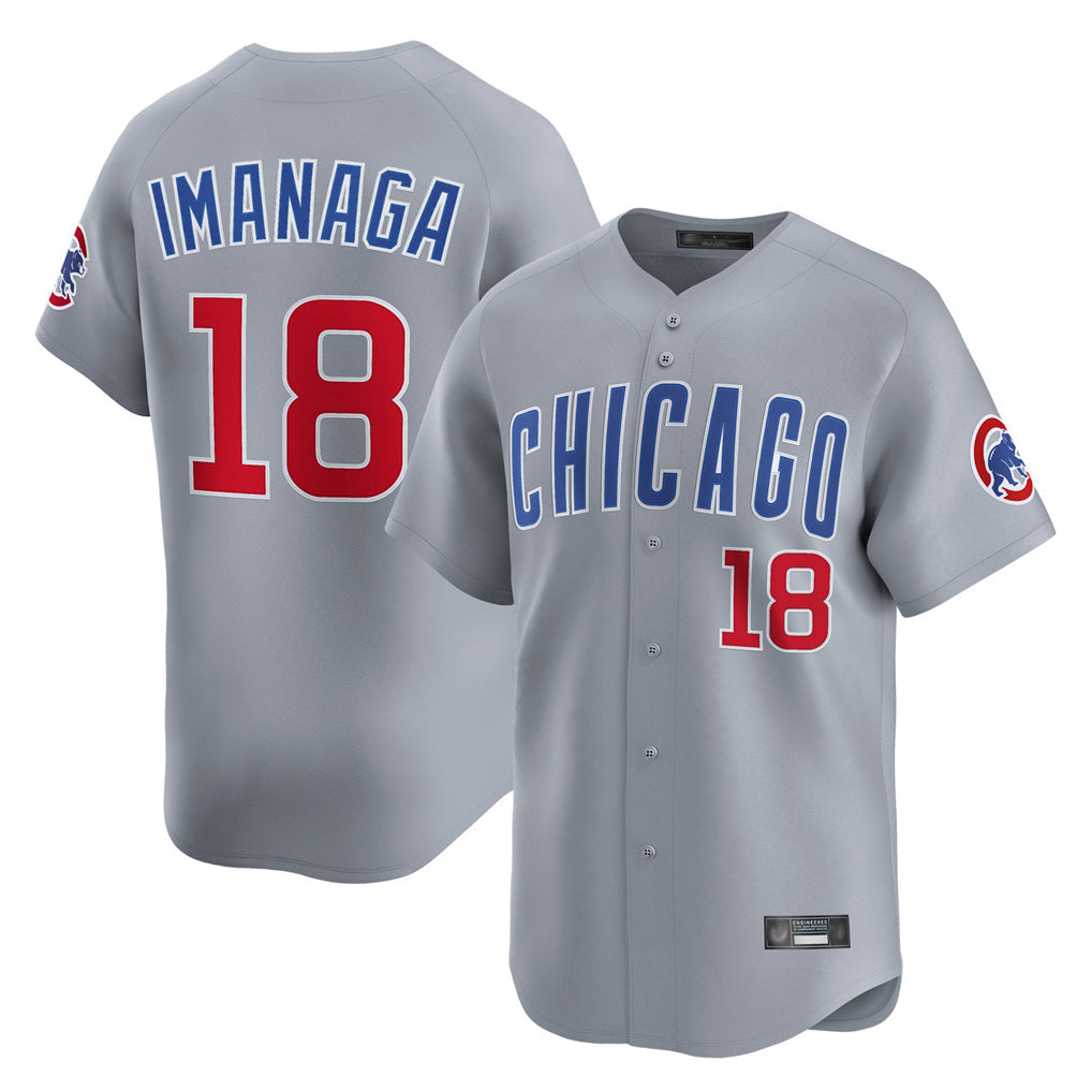 Tlead C.Cubs #18 Shota Imanaga Player Gray Road Limited Home Stitched Jerseys