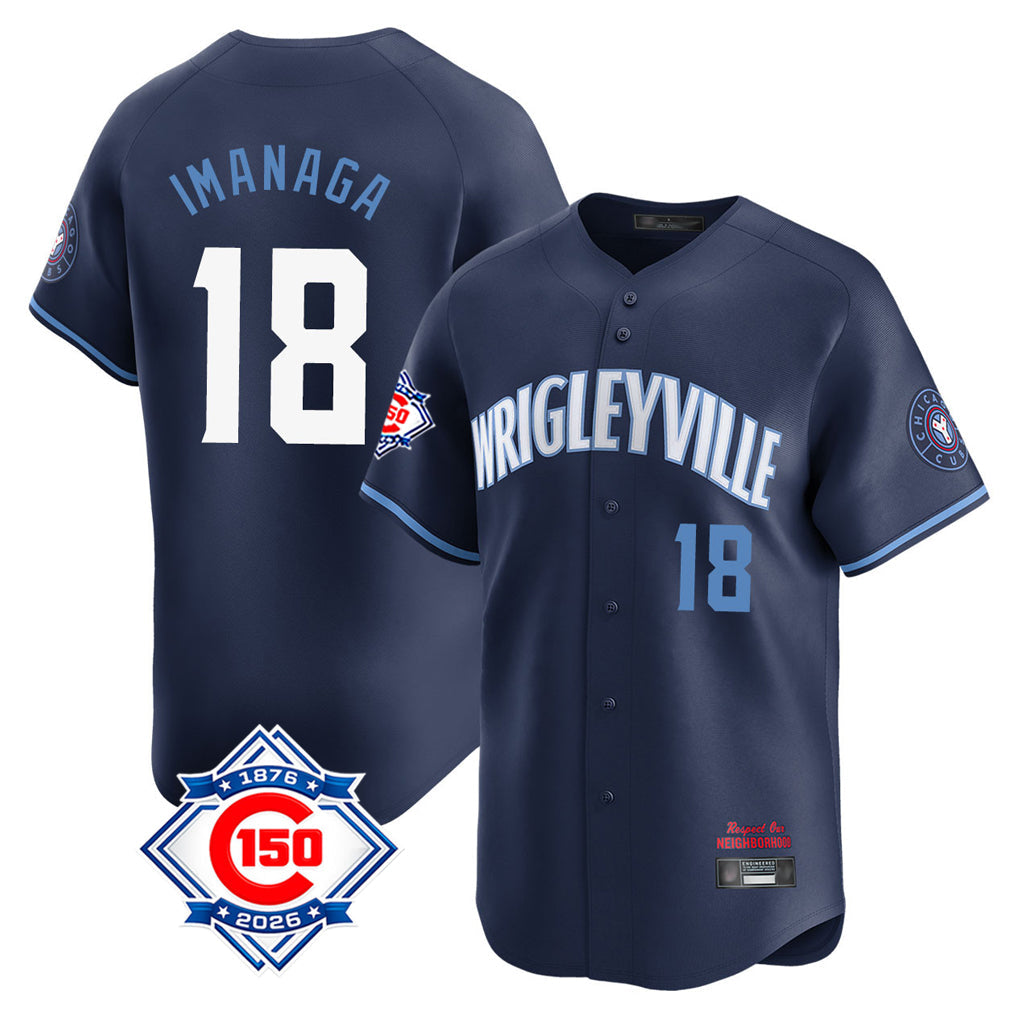 Tlead C.Cubs #18 Shota Imanaga Player Navy City Connect Home Game Stitched Jerseys