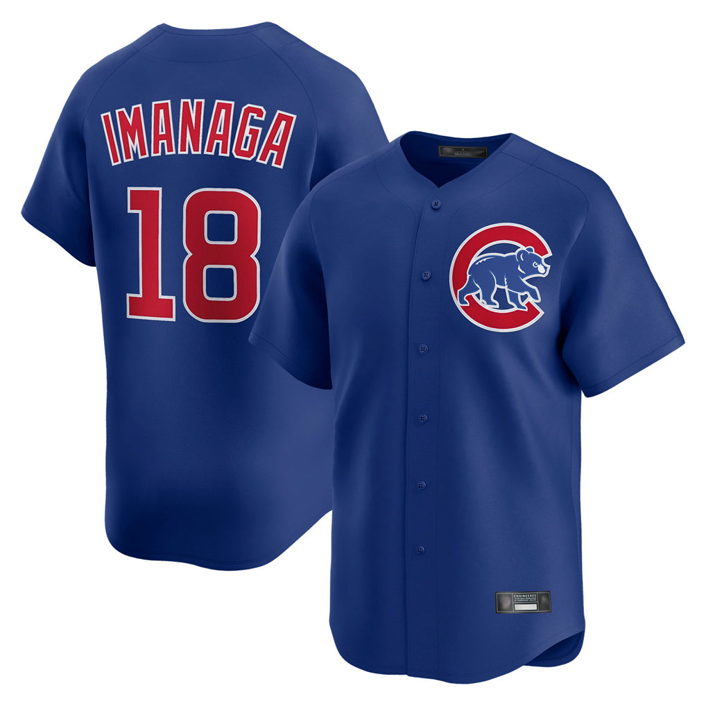 Tlead C.Cubs #18 Shota Imanaga Player Royal Limited Home Stitched Jerseys