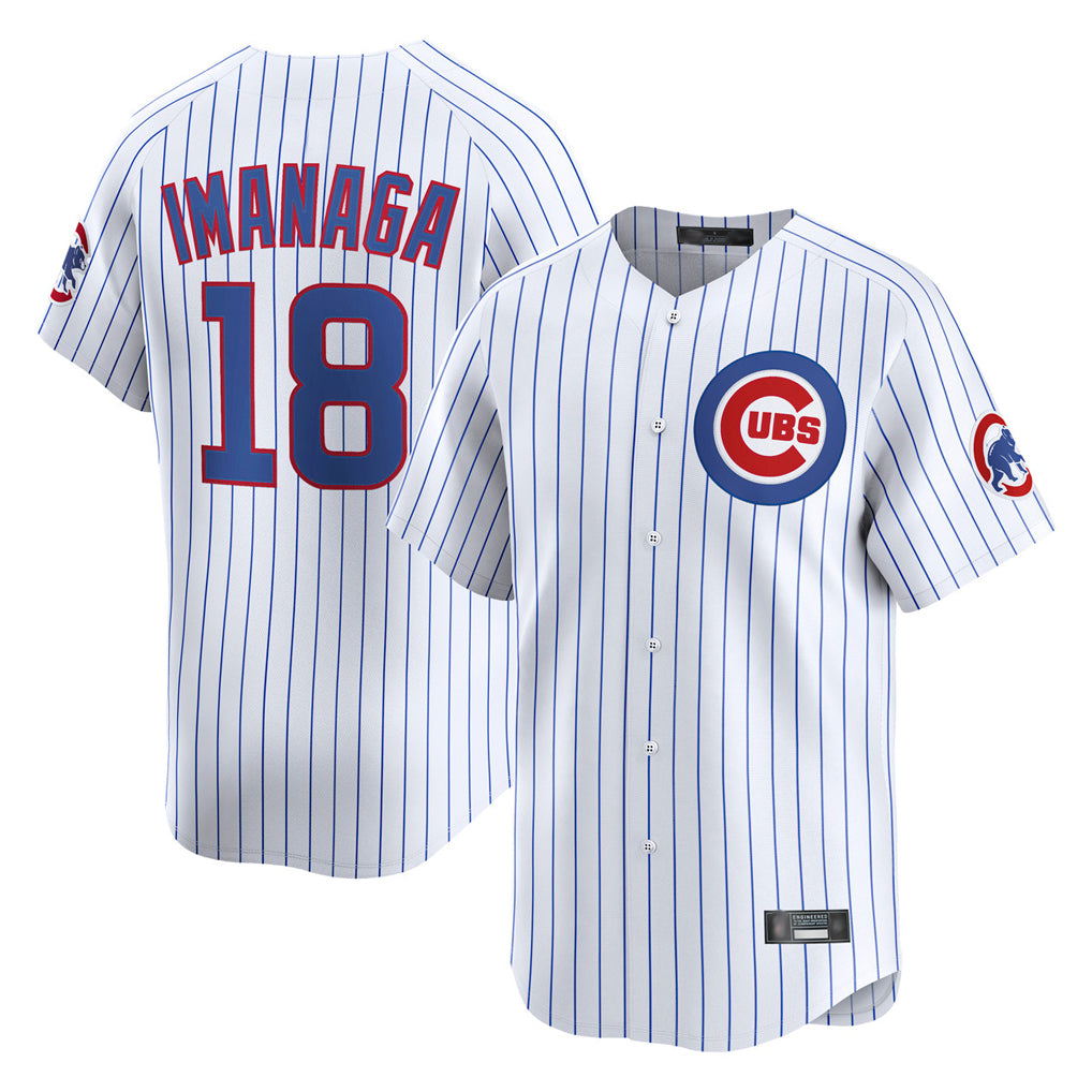 Tlead C.Cubs #18 Shota Imanaga Player White Limited Home Game Stitched Jerseys