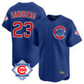 Tlead C.Cubs #23 Ryne Sandberg Player Royal 150th Anniversary Limited Home Stitched Jerseys