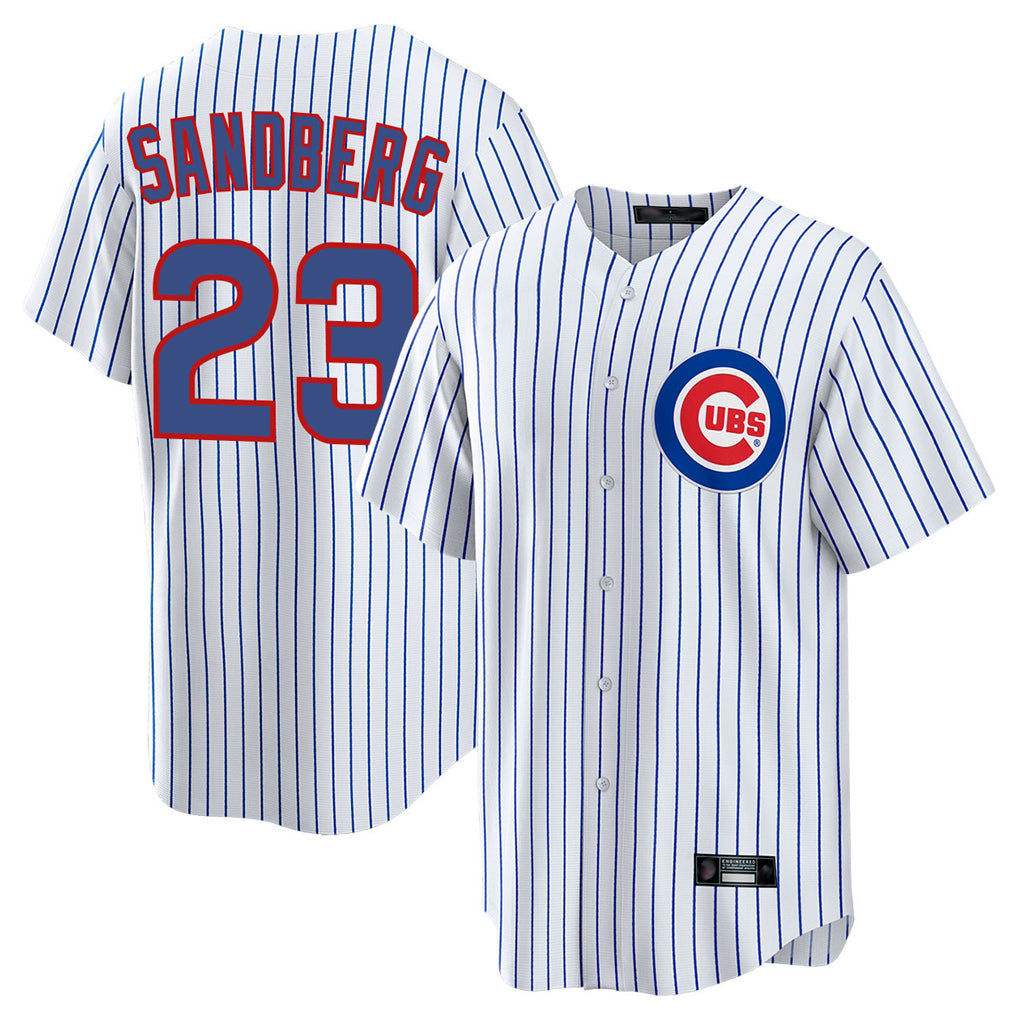 Tlead C.Cubs #23 Ryne Sandberg Player White Game Home Stitched Jerseys
