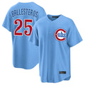 Tlead C.Cubs #25 Mois¡§|s Ballesteros Player Light Blue Home Game Stitched Jerseys