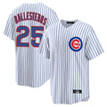 Tlead C.Cubs #25 Mois¡§|s Ballesteros Player White Game Home Stitched Jerseys