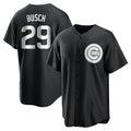 Tlead C.Cubs #29 Michael Busch Player Black Game Stitched Jerseys