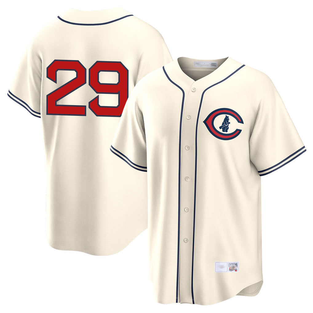 Tlead C.Cubs #29 Michael Busch Player Cream Field of Dreams Home Game Stitched Jerseys