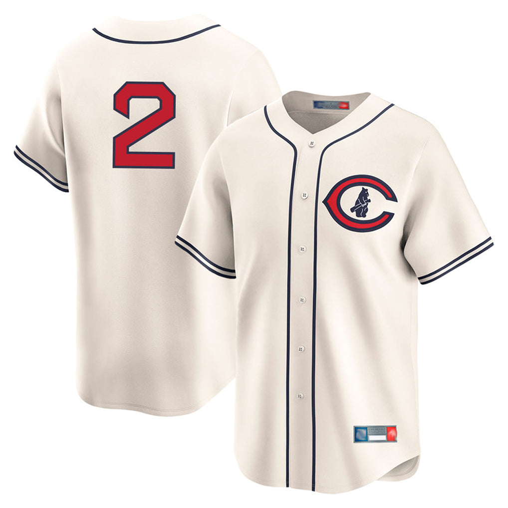 Tlead C.Cubs #2 Nico Hoerner Player Cream Field of Dreams Limited Home Game Stitched Jerseys