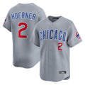 Tlead C.Cubs #2 Nico Hoerner Player Gray Road Limited Home Stitched Jerseys