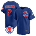 Tlead C.Cubs #2 Nico Hoerner Player Royal 150th Anniversary Limited Home Stitched Jerseys