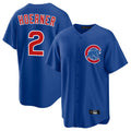 Tlead C.Cubs #2 Nico Hoerner Player Royal Home Game Stitched Jerseys