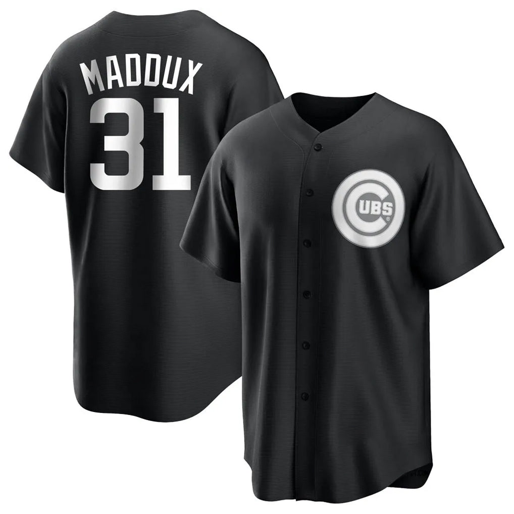 Tlead C.Cubs #31 Greg Maddux Player Black Game Stitched Jerseys