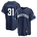 Tlead C.Cubs #31 Greg Maddux Player Navy City Connect Home Game Stitched Jerseys