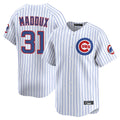 Tlead C.Cubs #31 Greg Maddux Player White Limited Home Game Stitched Jerseys