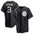 Tlead C.Cubs #3 Alex Bregman Black Game Stitched Jerseys
