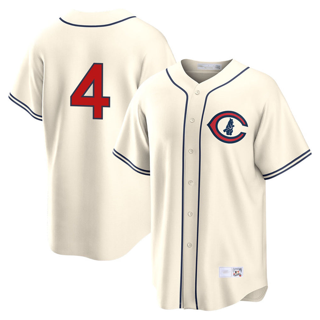 Tlead C.Cubs #4 Pete Crow-Armstrong Player Cream Field of Dreams Home Game Stitched Jerseys
