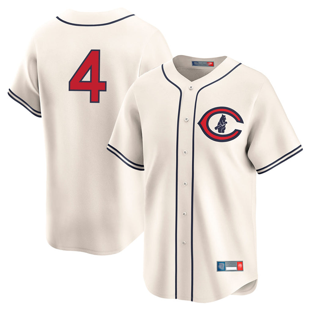 Tlead C.Cubs #4 Pete Crow-Armstrong Player Cream Field of Dreams Limited Home Game Stitched Jerseys